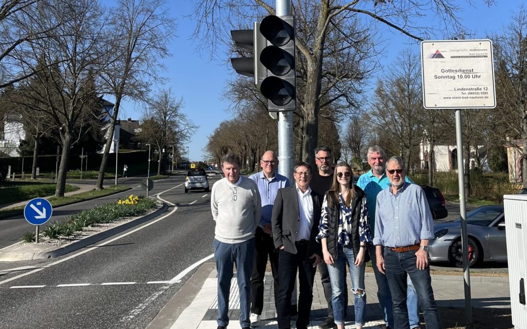 Neue Ampel in der Homburger Straße erhöht Sicherheit